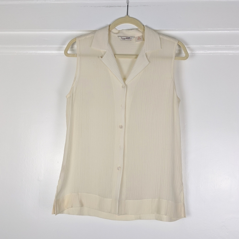 Tommy Bahama Silk Cotton Blend Sleeveless Top